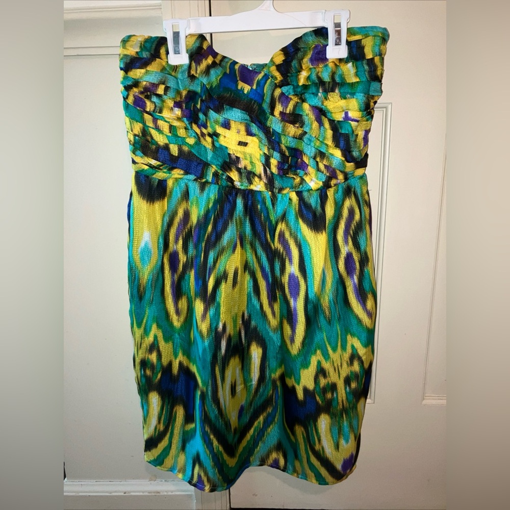 Shoshanna Silk Strapless Mini Dress - size 0